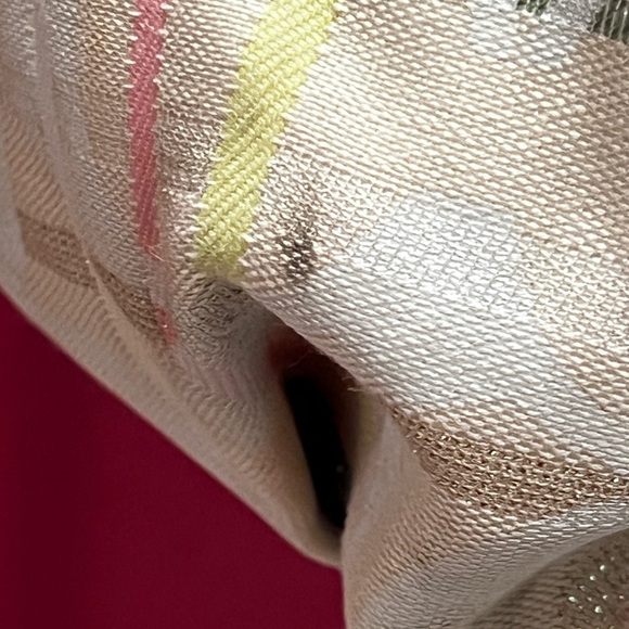 Coach Tattersall Cream and Brown Structured Shoulder Bag - Picture 11 of 14